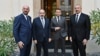 Armenian Prime Minister Nikol Pashinyan, Azerbaijani President Ilham Aliyev, French President Emmanuel Macron, and EU Council President Charles Michel met in Prague on October 6.