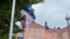 В дни съезда улицы эстонского города Отепя украшали два флага — эстонский и эрзянский