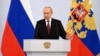 Russian President Vladimir Putin hinted at the use of nuclear weapons to defend the four regions his forces are trying to hold, saying Russia would defend them "by all the means we possess."