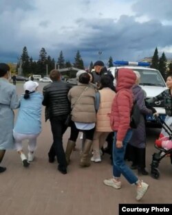 Женский протест против мобилизации, Кызыл