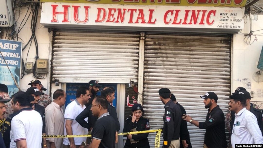 A police official said the attacker entered the Karachi dental clinic pretending to be a patient.