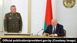 Очільник Білорусі Олександр Лукашенко на засіданні Ради безпеки країни. Мінськ. Білорусь, 2025 рік