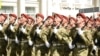 Юнармейцы на параде в честь 9 мая, который в России называют «Днем победы». Севастополь, 9 мая 2022 года