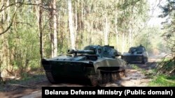 Перамяшчэньне вайсковай тэхнікі ў Беларусі. Ілюстрацыйнае фота