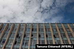 The former district administration building now houses IDPs.