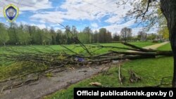 Фота СК зь месца гібелі жанчыны