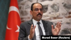 Turkey - Ibrahim Kalin, Turkish President Tayyip Erdogan's spokesman and chief foreign policy adviser, speaks during an interview with Reuters in Istanbul, May 14, 2022.