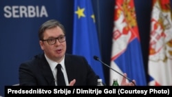 Predsednik Srbije Aleksandar Vučić je rekao 16. juna da veoma ceni lični doprinos predsednika Turske Redžepa Tajipa Erdoana bilateralnoj saradnji i dovođenju turskih investitora u Srbiju. Fotografija: 6. maj 2022, Beograd