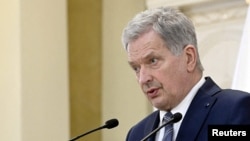 The decision was made at a meeting between Finnish President Sauli Niinisto (pictured) and the country's ministerial committee on foreign and security policy.
