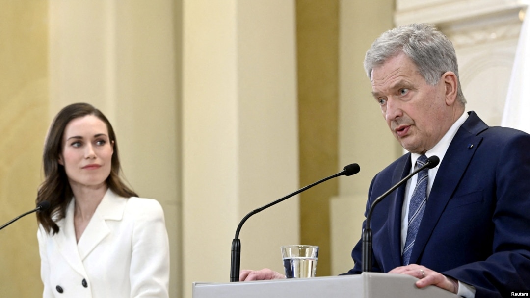  Премиерката на Финландия Санна Марин и президентът Саули Нийнистьо
