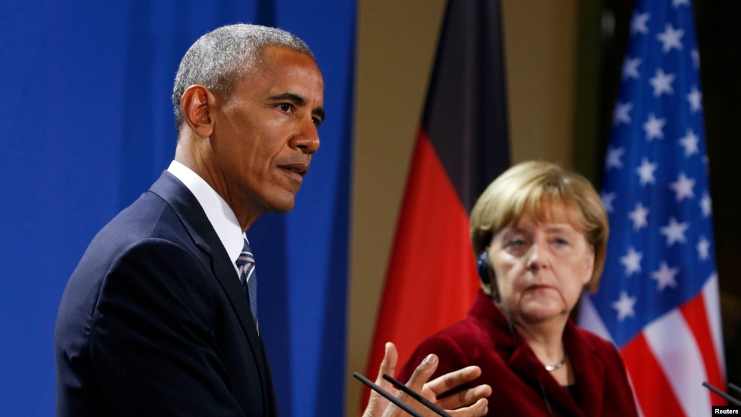 Barack Obama i Angela Merkel 