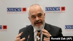 Еді Рама виступає на засіданні Постійної ради ОБСЄ, Відень, 9 січня 2020 року