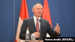 Austrian Interior Minister Gerhard Karner (file photo)