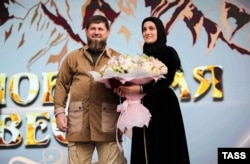 Рамзан Кадыров и его дочь Айшат Кадырова