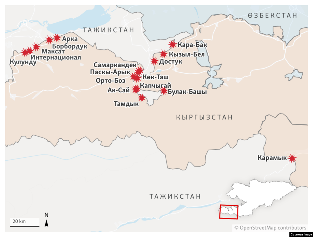 Kyrgyzstan - Border clashes with Tajikistan 2022