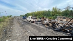Место трагедии в Харьковской области