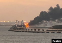 Вибух і пожежа на Керченському мосту, 8 жовтня 2022 року