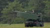 A M142 High Mobility Artillery Rocket System (HIMARS) takes part in a military exercise in Latvia in September.