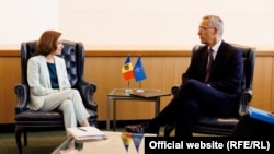 Președinta R. Moldova Maia Sandu și Secretarul general al NATO, Jens Stoltenberg, 21 Septembrie, 2022 