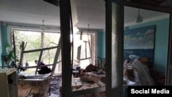 Kupiansk. Un spital după un atac al armatei ruse