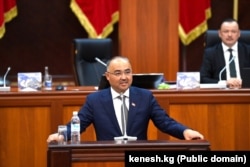 Kyrgyzstan's parliament speaker Nurlanbek Shakiev (file photo)