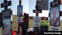 Фотографии могил российских военных под Краснодаром