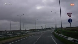 Пробки на выезде из Крыма
