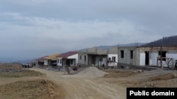 Armenia - New houses are constructed in Shurnukh, a border village in Syunik province, February 28, 2022.