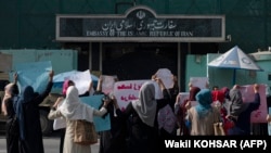 Protestë e grave afgane.
