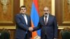 Armenia - Prime Minister Nikol Pashinian meets with Arayik Harutiunian, the Karabakh president, in Yerevan, October 12, 2022.