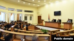 Nagorno-Karabakh - A session of parliament in Stepanakert, October 18, 2022.