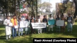 اعتراض محصلین افغان که در هند درس های شان ناتمام مانده در کابل