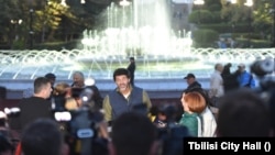 Мэр Тбилиси в парке Ваке, 12 октября
