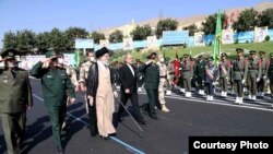 Аятолла Али Хаменеи аскердик иш-чарада. Тегеран, 3-октябрь, 2022-жыл