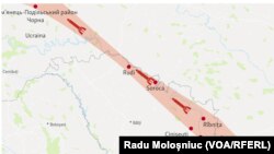 Rachetele detectate de radare moldovene, românești și ucrainene au survolat atât regiunea transnistreană, în zona satului Cobasna, cât și raioanele Florești și Soroca de pe malul drept al Nistrului.