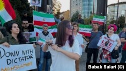  Aфиф Хосейни по време на митинга в София, 30 септември 2022г. 