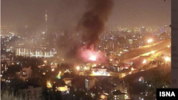 تصاویر ثبت شده توسط شاهدان عینی از شب واقعه آتش‌سوزی در اوین 