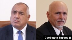 Лидерът на ГЕРБ Бойко Борисов и бившия транспортен министър от "Продължаваме промяната" Николай Събев