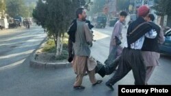 یکی از قربانیان رویداد انفجار در غرب کابل