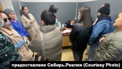 One of the detained women told RFE/RL that police registered the women's personal data and took their fingerprints.