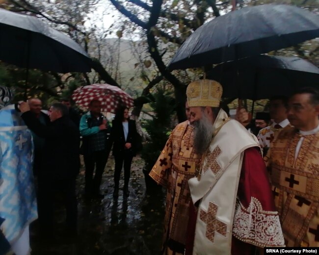 Në Patrikanën e Pejës po mbahet akti ceremonial i shugurimit të patriarkut të Kishës Ortodokse Serbe, Porfirije, 14 tetor 2022. .