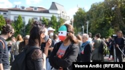 Protest ispred Ambasade Irana u Beogradu