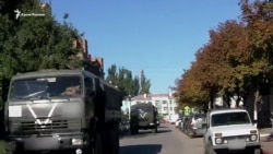 В Керчи замечена колонна российской военной техники (видео)
