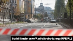 Вынікі расейскага абстрэлу Кіева 10 кастрычніка 2022 году. Ілюстрацыйнае фота 