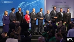 Церемонијата во Софија за пуштањето во употреба на интерконекторот за гас меѓу Бугарија и Грција 