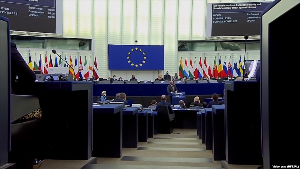 نمایی از یک نشست پارلمان اروپا