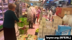 У супермаркеті «Яблуко» в Ялті немає перебоїв із продуктами після вибуху на Керченському мосту, 12 жовтня 2022 року