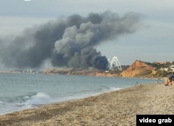 Взрывы на аэродроме Бельбек. Крым, архивное фото