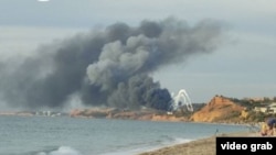 Взрывы на аэродроме Бельбек. Крым, архивное фото