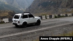 Many Russians are making their way to Georgia via the Kazbegi border crossing in the Caucasus Mountains